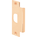 Prime-Line ASA Commercial Solid Polished Brass Strike Plate Single Pack U 9484